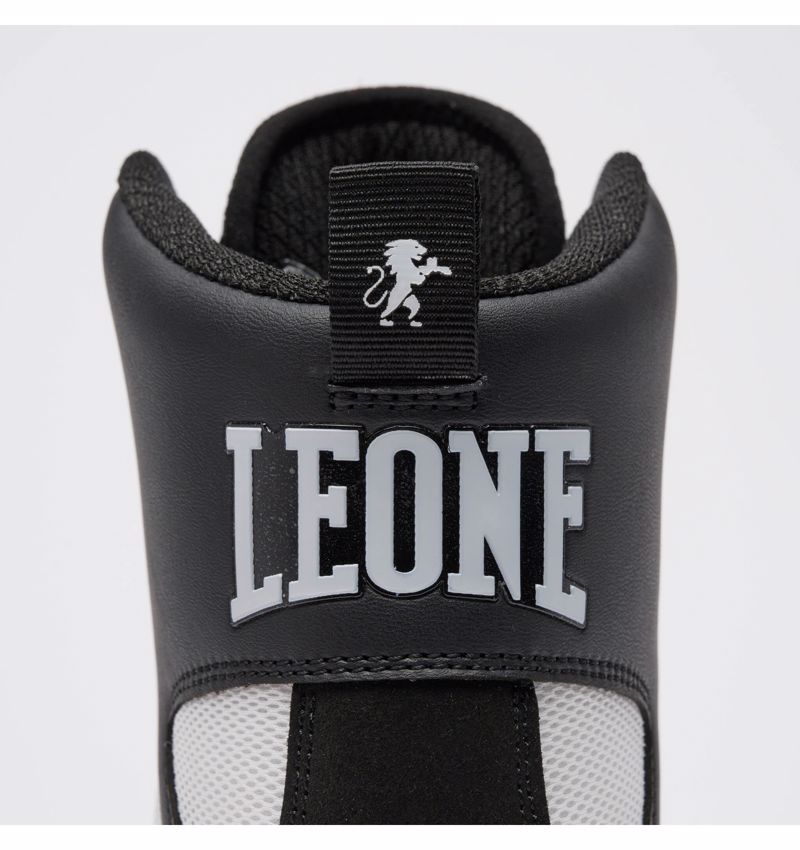 Leone PREMIUM BOXING SHOES - black/lime